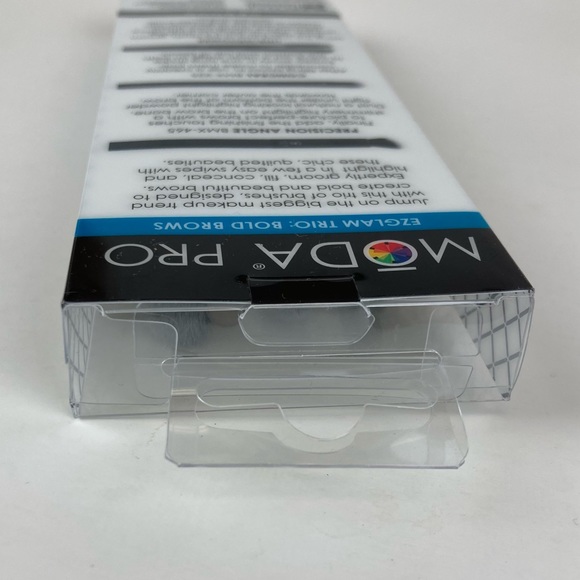 Moda Pro EZglam Trio Bold Brows Brushes NIB - Picture 4 of 6